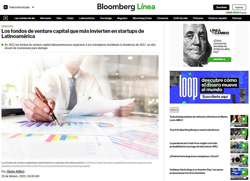 Los fondos de venture capital que ms invierten en startups de Latinoamrica